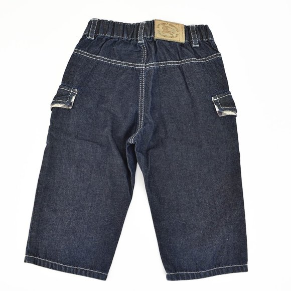 BURBERRY: Blue, Denim & "Nova Check" Logo Jeans - Picture 7 of 8